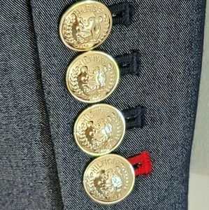 Tommy Hilfiger One Button Crested Blazer Size 4